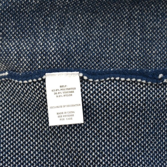 Women's Autumn Skye Long Open Cardigan Long Sleeve LARGE Blue NEW - Picture 9 of 9